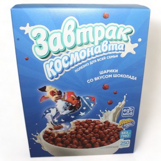 Готовый завтрак Завтрак Космонавта шарики шоколадные 250г КАРТОН